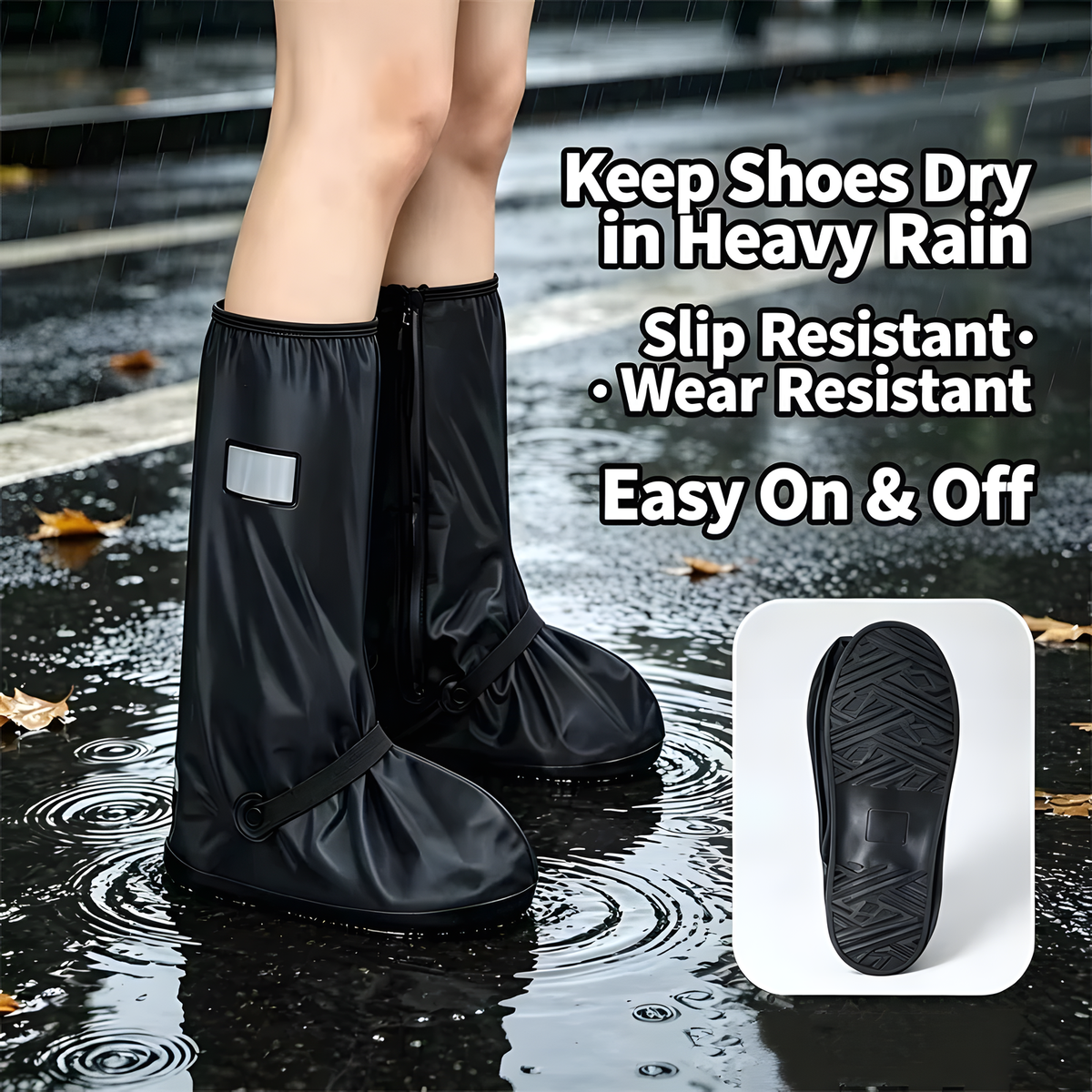 Tall Waterproof Shoe Covers