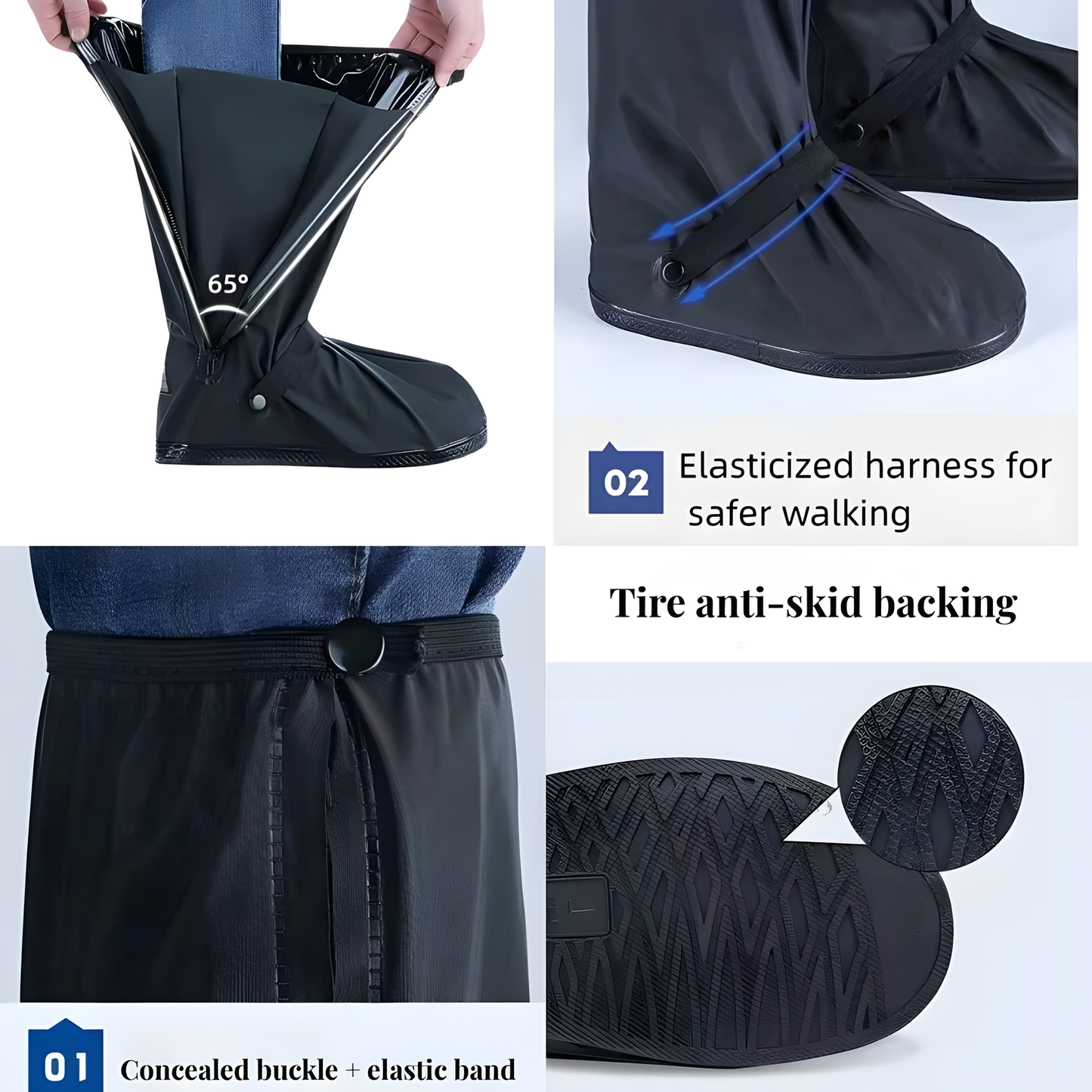 Tall Waterproof Shoe Covers