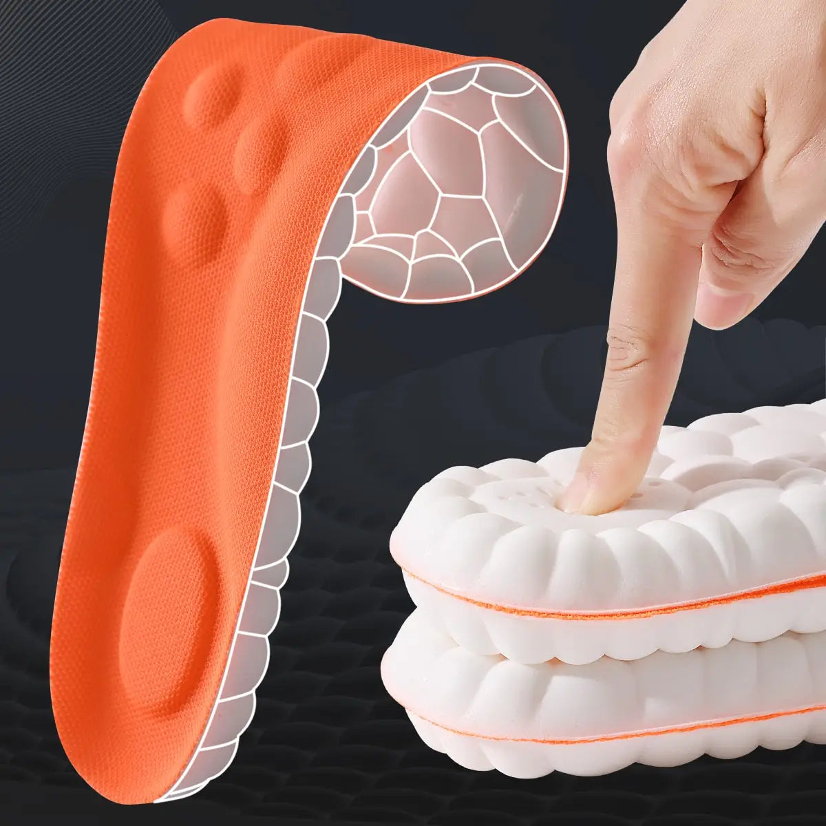 Cushioned Shock-Absorbing Insoles