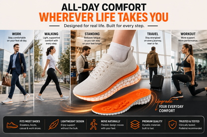 Cushioned Shock-Absorbing Insoles