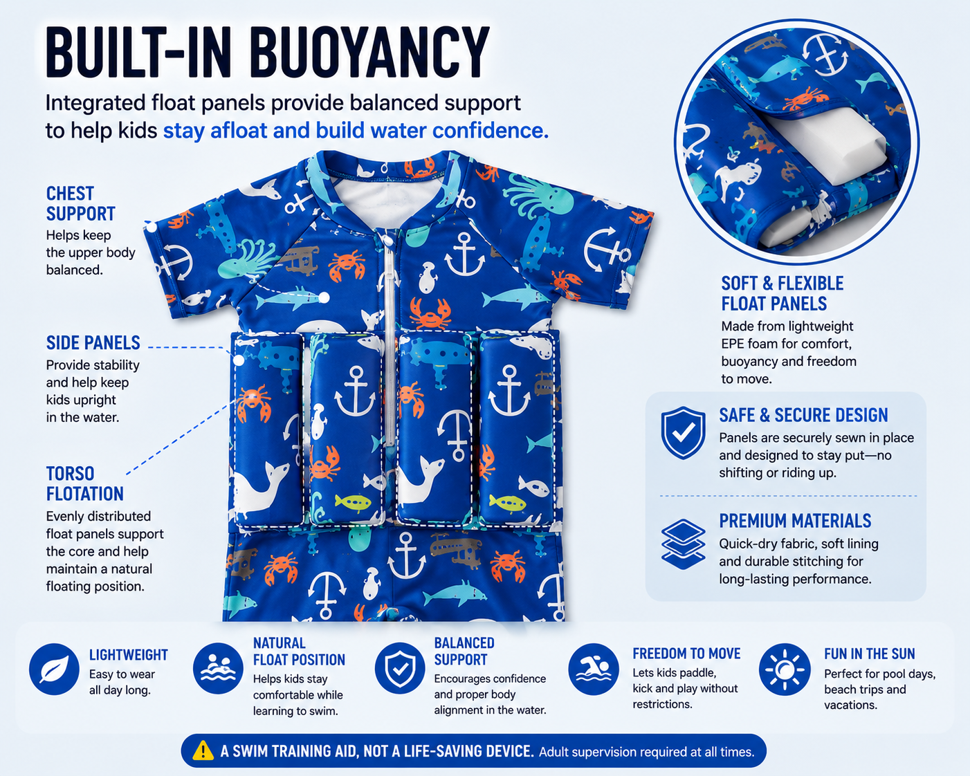 Kids' Buoyancy Swim Suit