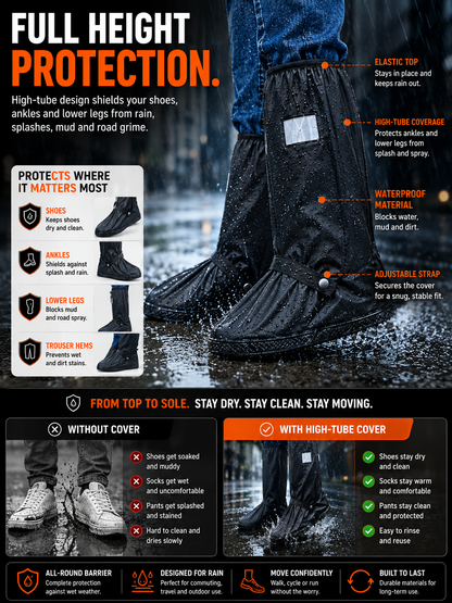 Tall Waterproof Shoe Covers