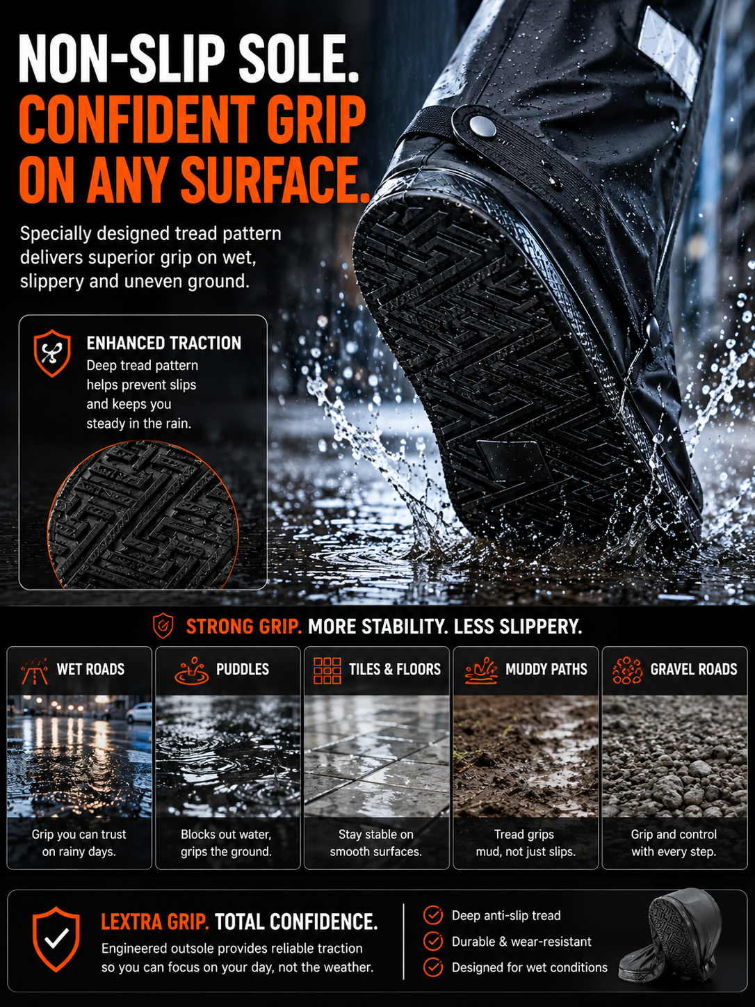 Tall Waterproof Shoe Covers