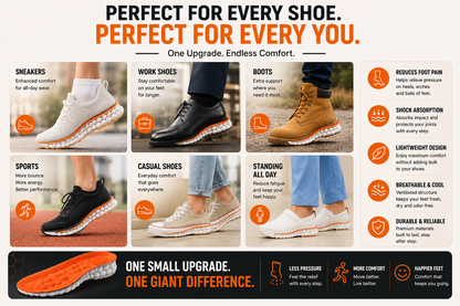 Cushioned Shock-Absorbing Insoles