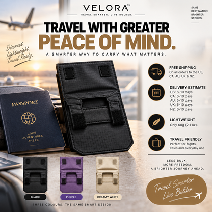 Velora StealthGuard™ Hidden Travel Money Belt
