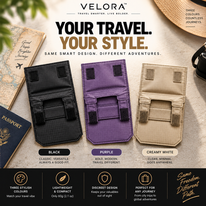 Velora StealthGuard™ Hidden Travel Money Belt