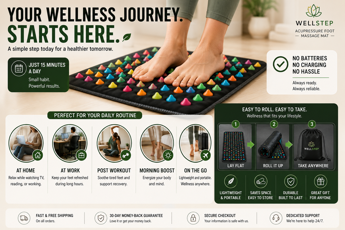 Acupressure Foot Massage Mat