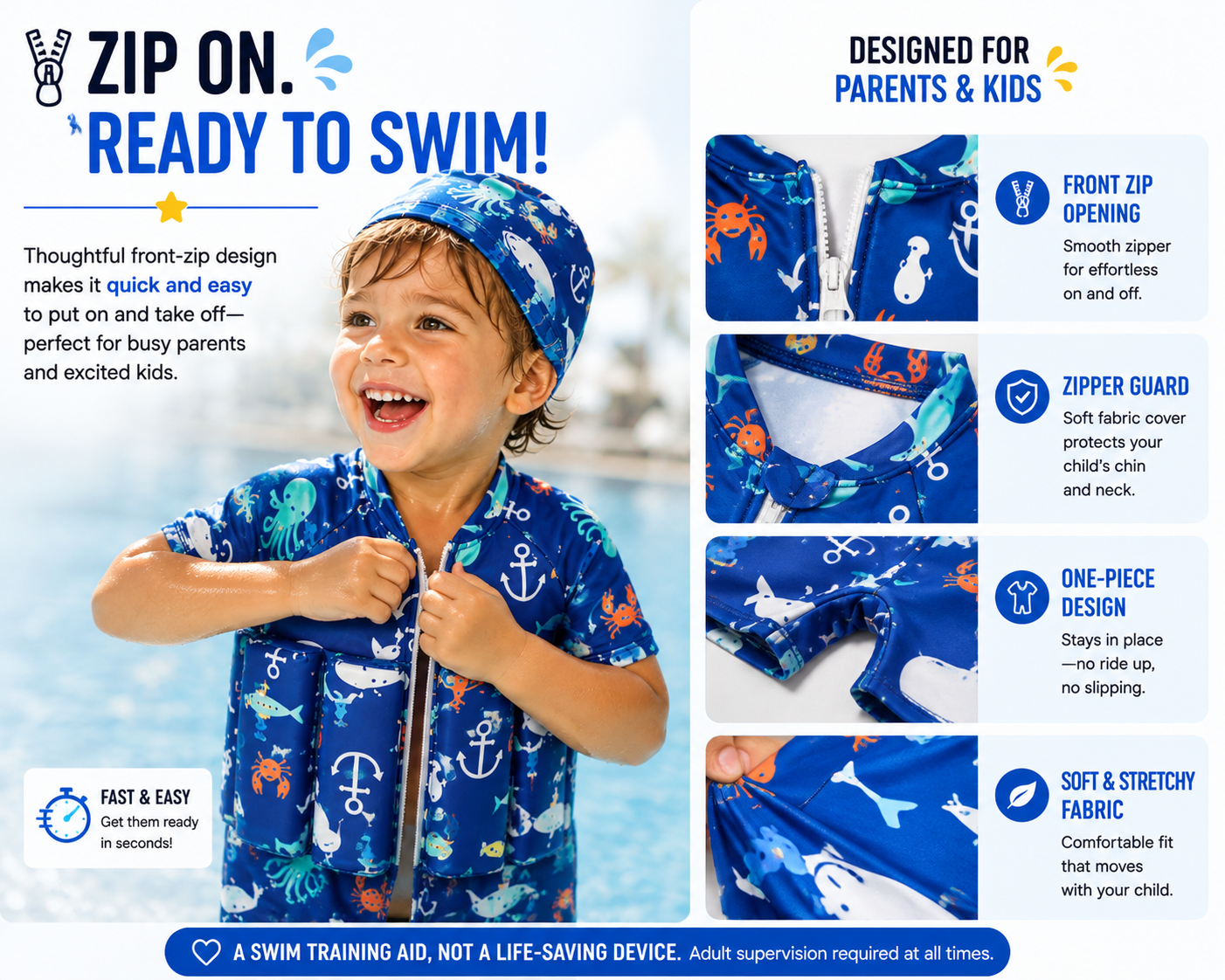 Kids' Buoyancy Swim Suit
