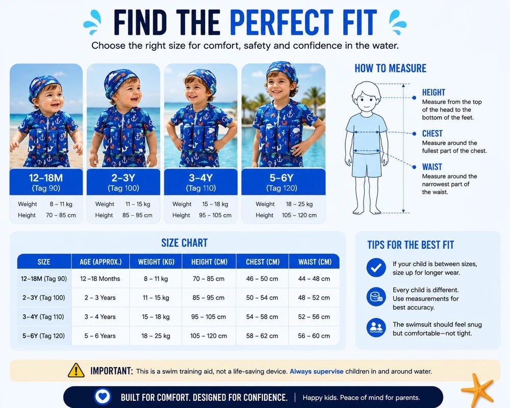 Kids Buoyancy Swim Suit - Velora