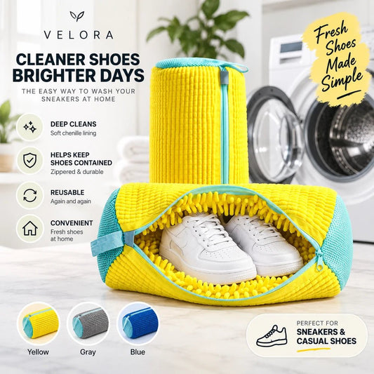 Velora Chenille Shoe Washing Bag - Velora