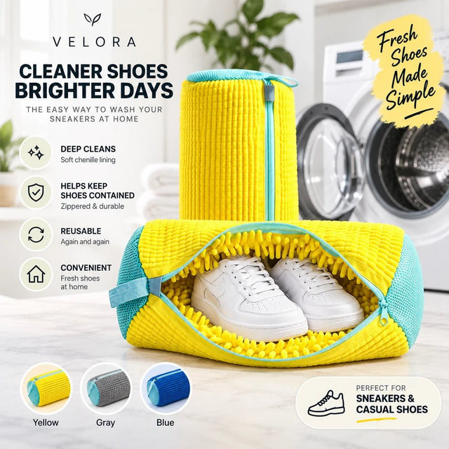 Velora Chenille Shoe Washing Bag - Velora
