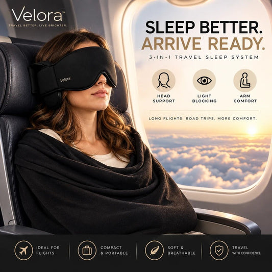 Velora FlightHaven™ 3-in-1 Travel Sleep System - Velora