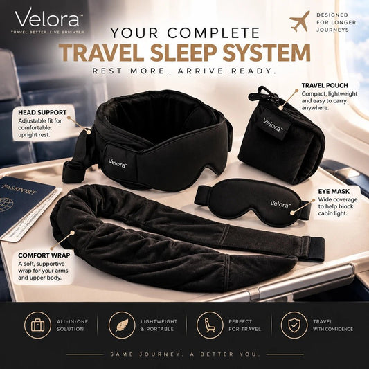 Velora FlightHaven™ 3-in-1 Travel Sleep System - Velora