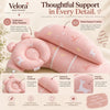 Velora NestEase™ — Adjustable Nursing Pillow & Baby Feeding Support System - Velora