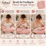 Velora NestEase™ — Adjustable Nursing Pillow & Baby Feeding Support System - Velora