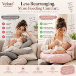 Velora NestEase™ — Adjustable Nursing Pillow & Baby Feeding Support System - Velora